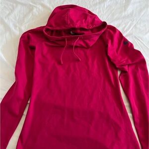 Women's Red Hoodie Top